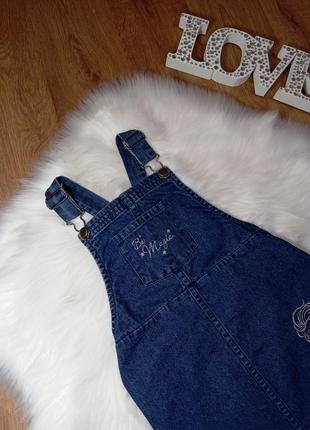 Джинсовий сарафан ельза "холодне серце " на 5-6 років