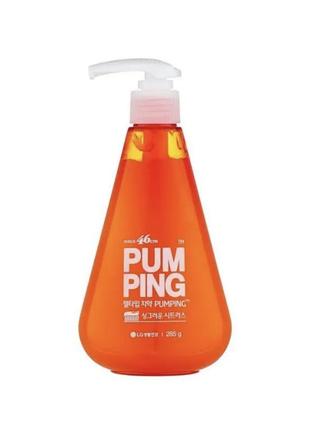 Зубна паста цитрус lg household health care perioe pumping citrus 285 гр