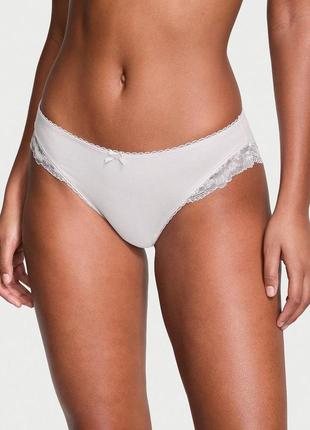 Бавовняні трусики бікіні victoria's secret 🔥акція! 🔥 даруємо знижку 15%