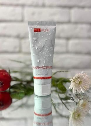 Маска-скраб с ана-кислотами. ровный тон лица