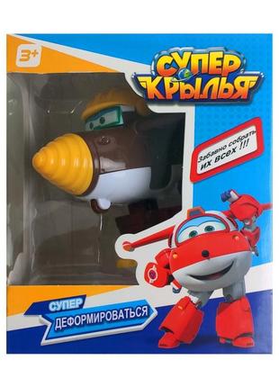 Детский робот-трансформер "супер крылья" df-41 коричневый