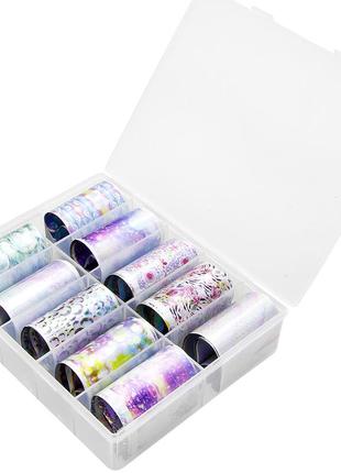 Набір фольги для дизайну нігтів №38, 10шт