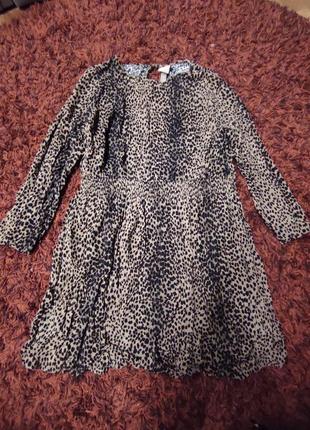 Платье h&amp;m в леопардовый принт