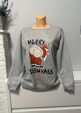 Новогодний свитшот на флисе