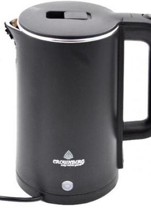 Злектрочайник crownberg cb 2845 black (12 шт/ящ)