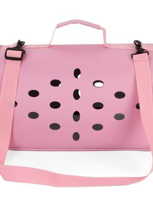 Сумка для перенесення котів та собак 48x26x25 см cosmopet cp-12 pink