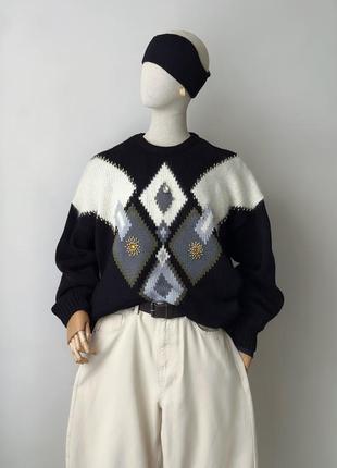 Светр вінтаж, ексклюзив, ангора, светр з камінчиками, кашемір, вовна