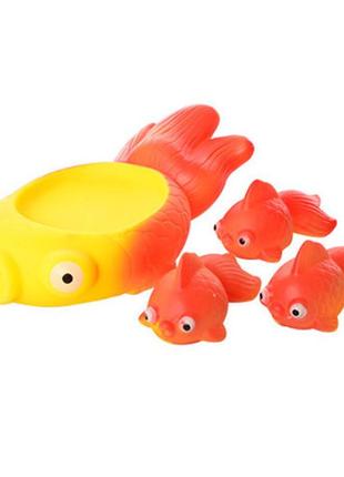 Игрушка для купания пищалка 522-3-4 в сетке рыбка