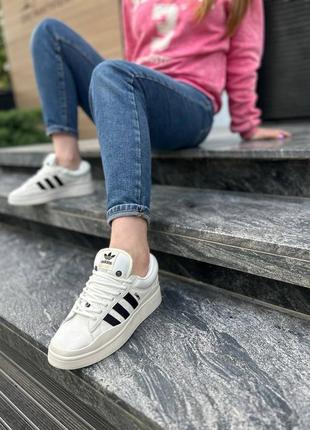 Чоловічі кросівки adidas campus x bad bunny white black