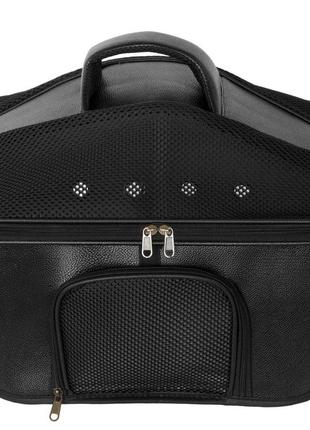 Сумка - переноска для котів та собак 50x35x35 cosmopet cp-34 black