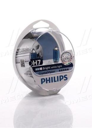 Лампа накаливания h7 12v 55w px26d cristal vision + 2x w5w 4300k (пр-во philips) 12972cvs2 ua51