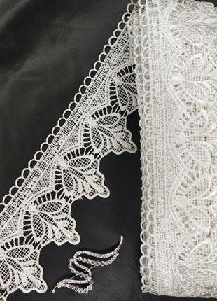 Кружево макраме sindtex 8см (13м) цвет - белый с желтизной (02-t1169-1)