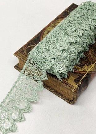 Кружево макраме sindtex 7см (13м) цвет - оливковый (729-64-065)