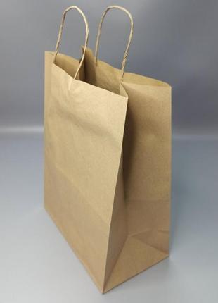 Паперовий пакет із ручками 260х150х350 мм.