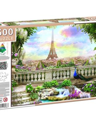 Пазл класичний "вид на ейфелеву вежу" 84887, 500 елементів