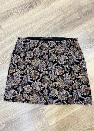 Вельветовая мини юбка зара размер s