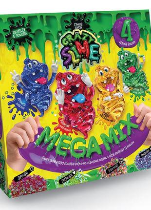 Ігровий набір для проведення дослідів "crazy slime" slm-03, 4в1  slm-03-01u