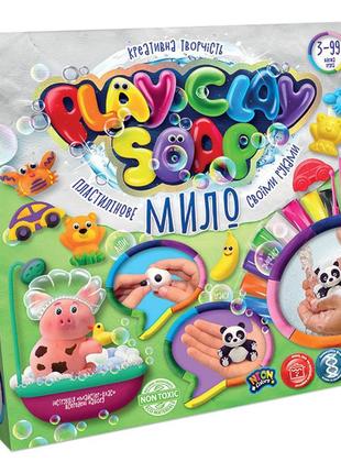 Набор креативного творчества "пластилиновое мыло" play clay soap pcs-01 большой панда