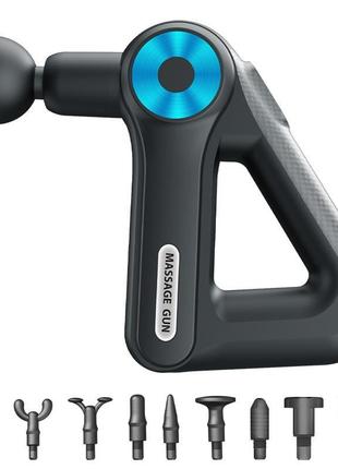 Перкусійний масажер тригерних точок massage gun sl-8891 9 насадок (8807)