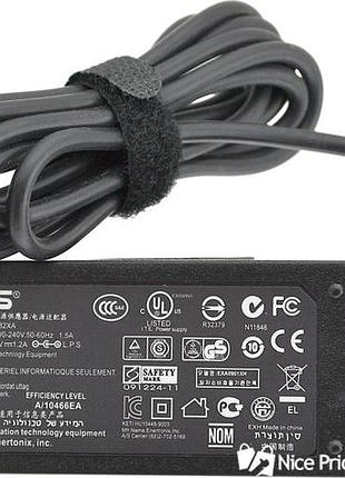 Блок живлення для ноутбуків asus 15v 1.2a 18w tf101 40 pin + кабель живлення (3085)