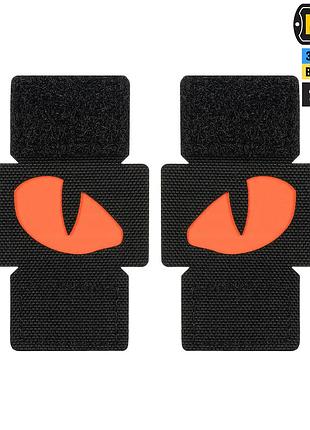 M-tac нашивка tiger eyes laser cut (пара) black/red/gid