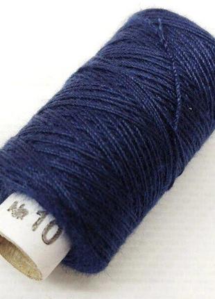 Нитки джинсовые, высокой прочности #10, темно-синие col. 071