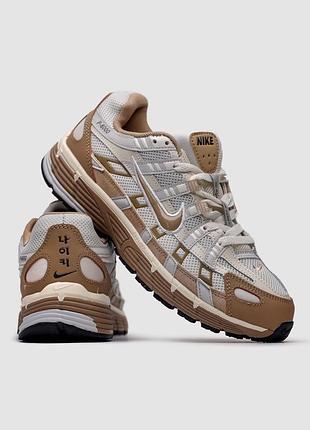Мужские кроссовки nike p-6000 - photon dust / khaki / light bone / pale