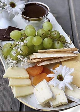 Діамантова вишивка. картина на підрамнику преміум ідеальна сирна нарізка, розмір 40x30 см