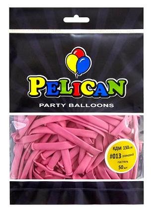 Кульки для моделювання (шдм) 150 см пастель рожевий, pelican 50 шт рожевий pelican 822013 knz