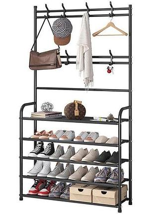 Вішалка-стійка з полицями для взуття 170*80*25.5см stenson r94054 [склад зберігання: одеса №3]