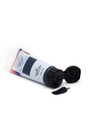 Акриловая краска глянцевая черно-синяя brushme tba60063 60 мл