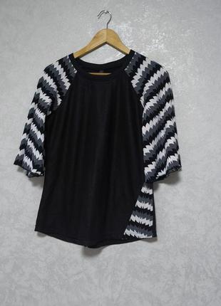 Шикарная теплая кофточка с пышными рукавами клеш, размер м