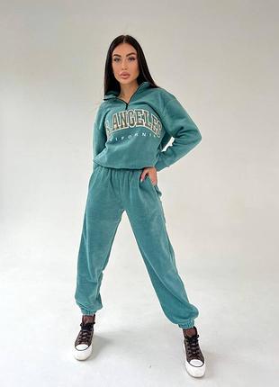 Жіночий спортивний костюм двухсторонній полар фліс