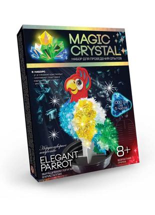 Дитячий набір для проведення дослідів "magic crystal" omc-01-01 безпечний  елегантний папуга