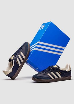Чоловічі кросівки adidas samba super low blue