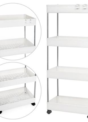Етажерка на колесах 4яр 38*13*84см stenson r93336 [склад зберігання: одеса №3]