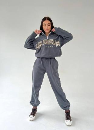 Жіночий спортивний костюм двухсторонній полар фліс