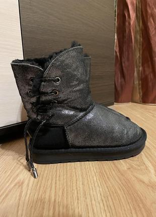 Натуральні чоботи уггі для дівчинки 7