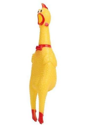 Резиновая игрушка "кричащая курица" (30 см)