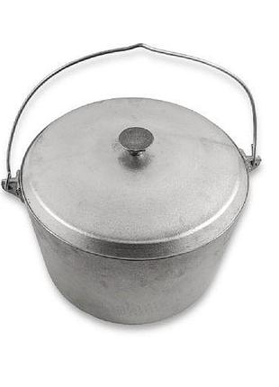 Казан алюмінієвий з дужкою та кришкою 7.0л stenson ук-к7.0 [склад зберігання: одеса №3]