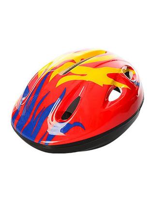Детский шлем велосипедный ms 0013 с вентиляцией красный