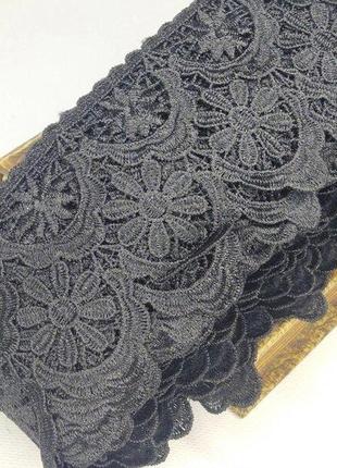 Кружево макраме sindtex 10см (13м) цвет - черный (729-94-039)