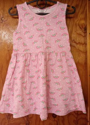 Сукня літня трикотажна, сарафан primark 4-5/110