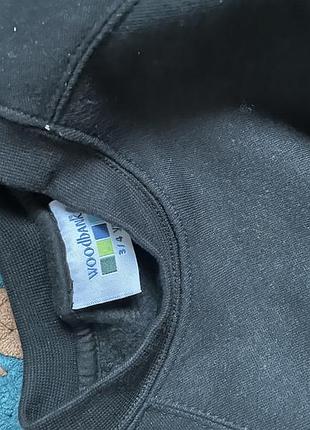 Батнік худі кофта чорна тепла  3-4 роки 2