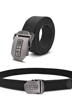 Ремінь тактичний 5.11 з металевою пряжкою 125 см black
