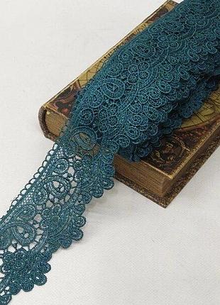 Мереживо макраме sindtex 8 см (13 м) колір-зелений (729-66-062)