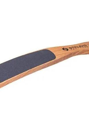 Терка для стоп дерев'яна staleks beauty & care 10/2 (100/180)