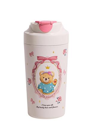 Термочашка bears з керамічною колбою 480 мл біла