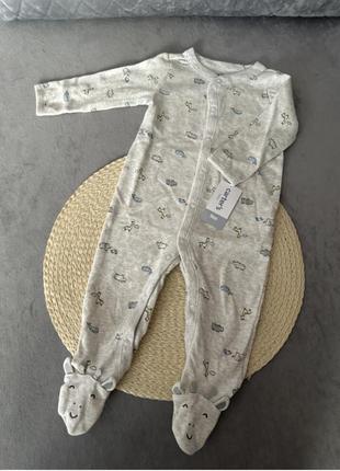 Carter's человечек 100% cotton ножки жирафик очень хорошо тянется