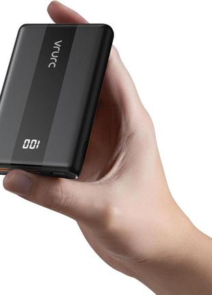 Vrurc mini powerbank 10000 маг 20 вт швидка зарядка usb c ультратонкий мобільний телефон зовнішній акумулятор портативний зарядний